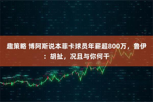 趣策略 博阿斯说本菲卡球员年薪超800万,鲁伊:胡扯,况且与你何干