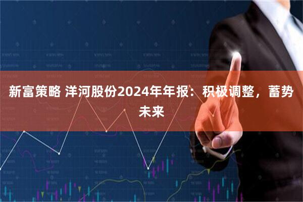 新富策略 洋河股份2024年年报：积极调整，蓄势未来