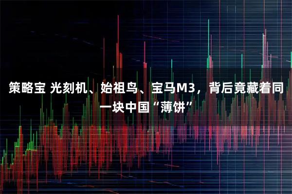 策略宝 光刻机、始祖鸟、宝马M3,背后竟藏着同一块中国“薄饼”